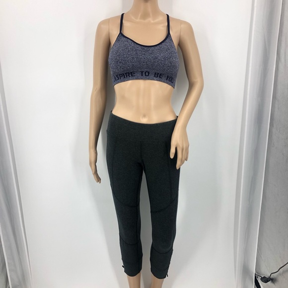 Calvin Klein Pants - Calvin Klein Leggings Dark Gray Ankle Zipper Med